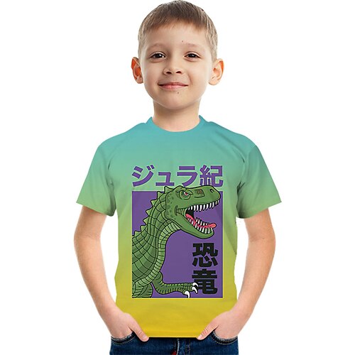 t-rex dinosaur børn kortærmede t-shirt mode 3d-printede farverige skjorter til drenge og piger
t-rex dinosaur børn kortærmede t-shirt mode 3d-printede farverige skjorter til drenge og piger