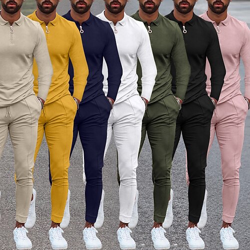 Homme T Shirt golf Ensemble Polo Extérieur Intérieur Col Quarter Zip manche longue Mode Décontractées Couleur unie Zippé Quarter Zip Printemps été Standard Noir Jaune Rose Claire Vert Véronèse bleu
Homme T Shirt golf Ensemble Polo Extérieur Intérieur Col Quarter Zip manche longue Mode Décontractées Couleur unie Zippé Quarter Zip Printemps été Standard Noir Jaune Rose Claire Vert Véronèse bleu