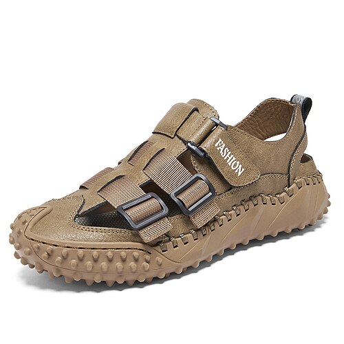 Herre Sandaler Læder sandaler Plus størrelse Afslappet Strandstil Daglig Gang Læder Kanvas Åndbart Sort Kakifarvet Grå Sommer
Herre Sandaler Læder sandaler Plus størrelse Afslappet Strandstil Daglig Gang Læder Kanvas Åndbart Sort Kakifarvet Grå Sommer