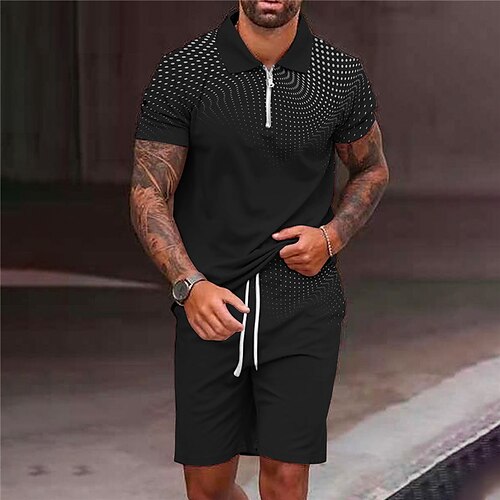 Herre Zip Polo POLO Trøje Golftrøje Polo sæt Grafiske tryk Geometri Aftæpning Hvid Blå udendørs Gade Kort Ærme Lynlås Trykt mønster Tøj Sport Mode Gade Designer
Herre Zip Polo POLO Trøje Golftrøje Polo sæt Grafiske tryk Geometri Aftæpning Hvid Blå udendørs Gade Kort Ærme Lynlås Trykt mønster Tøj Sport Mode Gade Designer