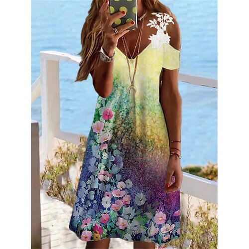 Dame Uformell kjole Sommerkjole Slipkjole Blomstret Blonde Trykt mønster Med stropper Mini kjole Mote Gatemote utendørs Daglig Kortermet Normal Gul Sommer Vår S M L XL XXL
Dame Uformell kjole Sommerkjole Slipkjole Blomstret Blonde Trykt mønster Med stropper Mini kjole Mote Gatemote utendørs Daglig Kortermet Normal Gul Sommer Vår S M L XL XXL