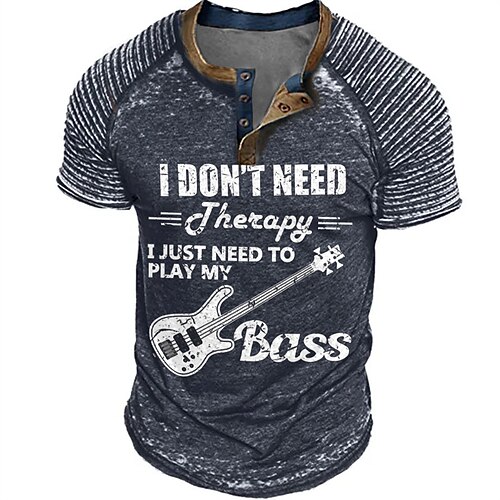 Herre Henly-skjorte Grafiske T-skjorter Kul skjorte Grafiske trykk Musikk Slank plissert bokstavtrykk Hobby Henley Varm stempling Gate Feriereise Kort Erme Knapp Trykt mønster Klær Mote Designer
Herre Henly-skjorte Grafiske T-skjorter Kul skjorte Grafiske trykk Musikk Slank plissert bokstavtrykk Hobby Henley Varm stempling Gate Feriereise Kort Erme Knapp Trykt mønster Klær Mote Designer