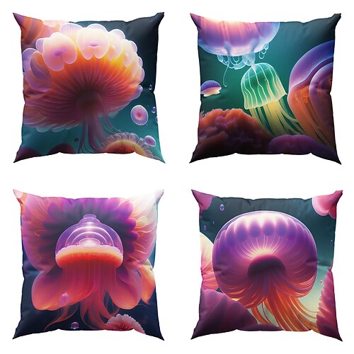 Funda de almohada de doble cara de criatura del océano, funda de cojín decorativa suave de 4 piezas, funda de almohada para dormitorio, sala de estar, sofá, silla
Funda de almohada de doble cara de criatura del océano, funda de cojín decorativa suave de 4 piezas, funda de almohada para dormitorio, sala de estar, sofá, silla
