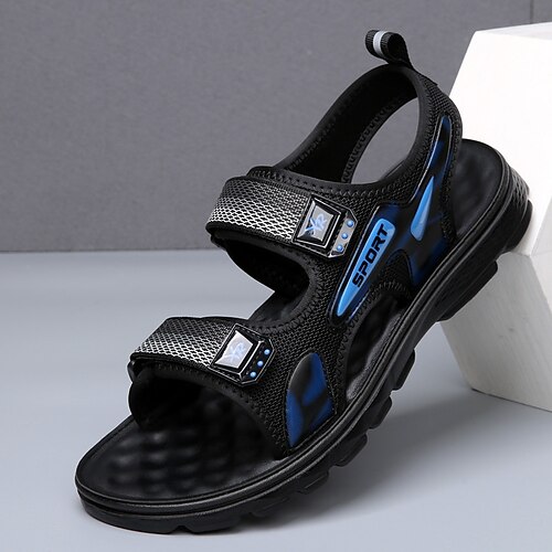 Per uomo Sandali Sandali piatti Informale Sportivo Footing PU Traspirante Nero / blu Grigio Estate
Per uomo Sandali Sandali piatti Informale Sportivo Footing PU Traspirante Nero / blu Grigio Estate