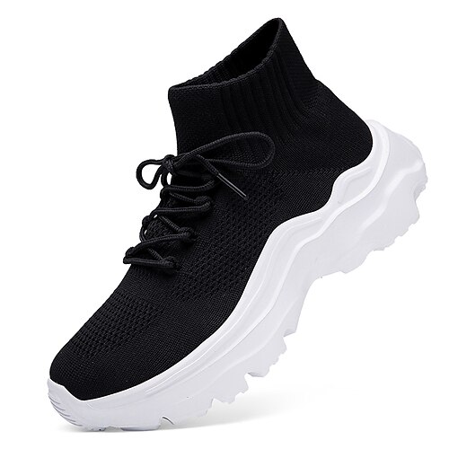 Men's Unisex Sneakers Sporty Casual Outdoor Athletic Running Shoes Tissage Volant Breathable Black and White Black / Red Black Color Block Spring Fall
Men's Unisex Sneakers Sporty Casual Outdoor Athletic Running Shoes Tissage Volant Breathable Black and White Black / Red Black Color Block Spring Fall