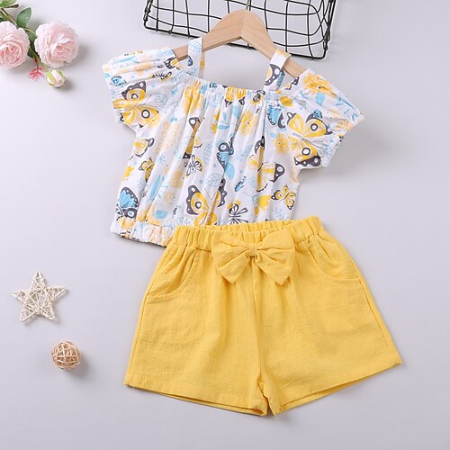 2 pezzi Bambino (1-4 anni) Da ragazza Animali Tuta in pantaloncini Impostato Manica corta Adorabile Informale 3-7 anni Estate Giallo Rosa
2 pezzi Bambino (1-4 anni) Da ragazza Animali Tuta in pantaloncini Impostato Manica corta Adorabile Informale 3-7 anni Estate Giallo Rosa