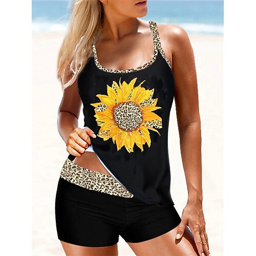 Damen Badeanzug Tankini 2 Stück Normal Bademode 2 Teile Print Bühnenlicht vielfarbig Schwarz Gelb Blau Orange Tank Top Badeanzüge Sport Strandbekleidung Sommer
Damen Badeanzug Tankini 2 Stück Normal Bademode 2 Teile Print Bühnenlicht vielfarbig Schwarz Gelb Blau Orange Tank Top Badeanzüge Sport Strandbekleidung Sommer