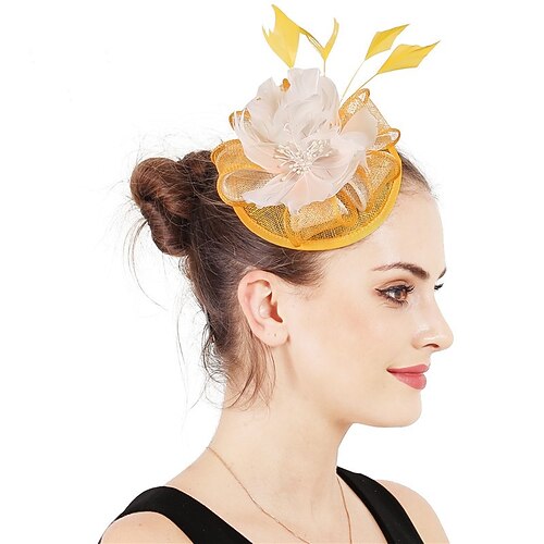 fascinators Linfrø Kentucky Derby Kirke Elegant dame Med Fjær Blomster Hodeplagg Hodeplagg
fascinators Linfrø Kentucky Derby Kirke Elegant dame Med Fjær Blomster Hodeplagg Hodeplagg