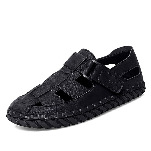 Herre Sko Sandaler Retro Penny Loafers Fritid Daglig Gange Fuskelær Pustende Svart Brun Sommer Vår
Herre Sko Sandaler Retro Penny Loafers Fritid Daglig Gange Fuskelær Pustende Svart Brun Sommer Vår