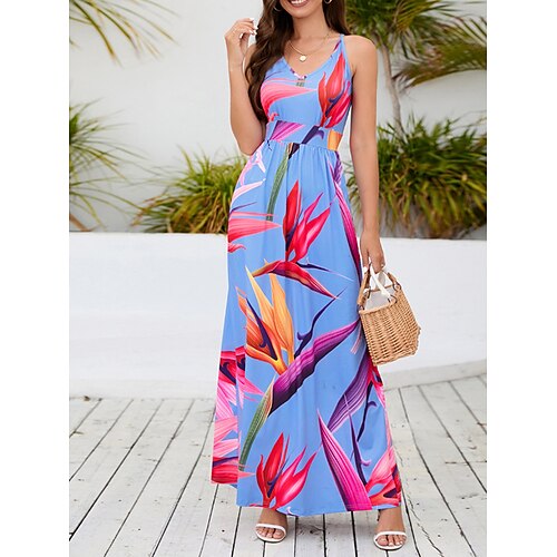 Per donna Abito lungo Abito lungo Abito casual Abito sottoveste Abito stampato Floreale Streetwear Informale Esterno Giornaliero Fine settimana Schiena scoperta Stampa Senza maniche Con bretelline
Per donna Abito lungo Abito lungo Abito casual Abito sottoveste Abito stampato Floreale Streetwear Informale Esterno Giornaliero Fine settimana Schiena scoperta Stampa Senza maniche Con bretelline