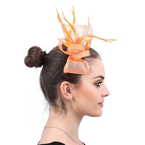 fascinators sinamay Bryllup Kentucky Derby Dame Brude Med Fjer Rosette Medaljon Hovedbeklædning
fascinators sinamay Bryllup Kentucky Derby Dame Brude Med Fjer Rosette Medaljon Hovedbeklædning