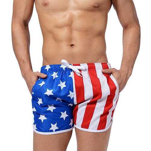 Herre Surf shorts Badeshorts Lomme Snørelukning Elastisk Talje Stribe Grafiske tryk Amerikansk flag Hurtigtørrende Korte Ferie Strand Hawaiiansk Boheme Sort Rød Uelastisk
Herre Surf shorts Badeshorts Lomme Snørelukning Elastisk Talje Stribe Grafiske tryk Amerikansk flag Hurtigtørrende Korte Ferie Strand Hawaiiansk Boheme Sort Rød Uelastisk