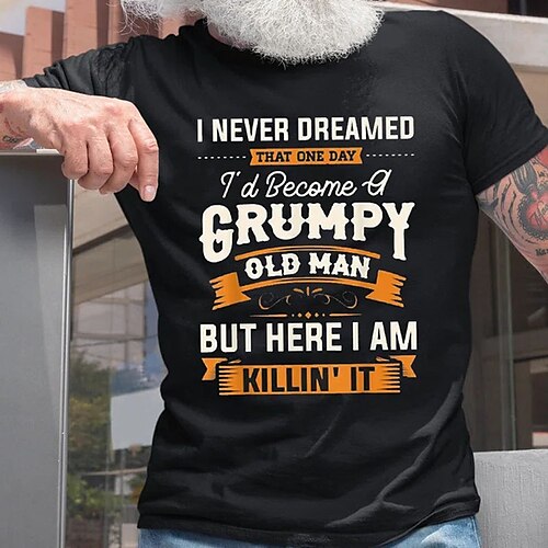 Herre T-shirt Grafiske T-shirts Cool skjorte Bogstaver Grafiske tryk Gamle mennesker Rund hals Varm Stempling Gade Ferierejse Kort Ærme Trykt mønster Tøj Designer Basale Moderne Moderne
Herre T-shirt Grafiske T-shirts Cool skjorte Bogstaver Grafiske tryk Gamle mennesker Rund hals Varm Stempling Gade Ferierejse Kort Ærme Trykt mønster Tøj Designer Basale Moderne Moderne