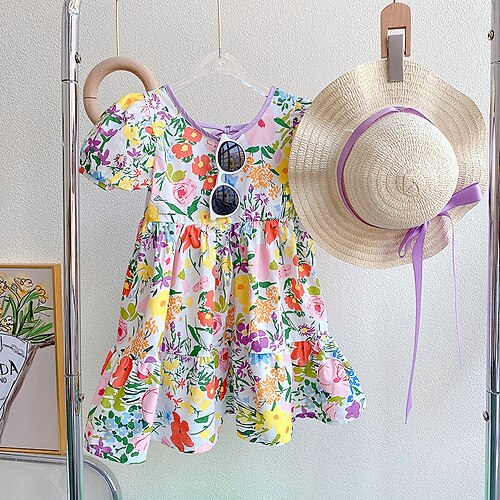 Bambino Da ragazza Vestito floreale Pop art Floreale Vestito Informale Girocollo Manica corta Attivo Vestito 2-8 anni Estate Multicolore
Bambino Da ragazza Vestito floreale Pop art Floreale Vestito Informale Girocollo Manica corta Attivo Vestito 2-8 anni Estate Multicolore