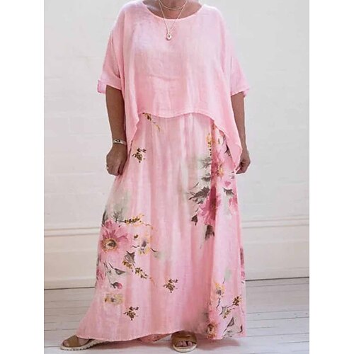 Per donna Plus Size Abito casual Floreale Abito lungo Abito lungo Mezza manica Stampa Girocollo Di tendenza Esterno Rosa Estate Primavera L XL XXL 3XL 4XL
Per donna Plus Size Abito casual Floreale Abito lungo Abito lungo Mezza manica Stampa Girocollo Di tendenza Esterno Rosa Estate Primavera L XL XXL 3XL 4XL
