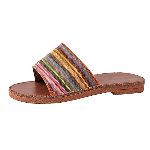 Per donna Pantofole Taglie forti Pantofole da esterno Giornaliero Estate Piatto Punta aperta Classico Informale Similpelle Mocassino Color Block Giallo Viola
Per donna Pantofole Taglie forti Pantofole da esterno Giornaliero Estate Piatto Punta aperta Classico Informale Similpelle Mocassino Color Block Giallo Viola
