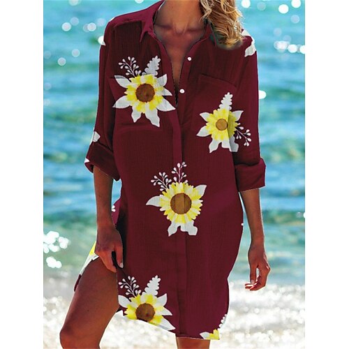 Per donna Abito chemisier Abito casual Vestito a trapezio Mini abito Esterno Giornaliero Appuntamento Poliestere Di tendenza Informale Colletto Pulsante Tasche Mezza manica Estate Primavera 2023
Per donna Abito chemisier Abito casual Vestito a trapezio Mini abito Esterno Giornaliero Appuntamento Poliestere Di tendenza Informale Colletto Pulsante Tasche Mezza manica Estate Primavera 2023