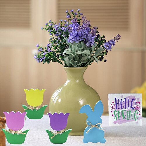 nouvel ornement de pâques sculpture en bois décoration de lapin décoration de maison de vacances ornement coloré de fleur de tulipe
nouvel ornement de pâques sculpture en bois décoration de lapin décoration de maison de vacances ornement coloré de fleur de tulipe