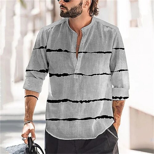 Per uomo Camicia Henley Magliette Pop art A strisce Henley Abbigliamento Stampa 3D Informale Da tutti i giorni Manica lunga Stampa Di tendenza Originale Comoda
Per uomo Camicia Henley Magliette Pop art A strisce Henley Abbigliamento Stampa 3D Informale Da tutti i giorni Manica lunga Stampa Di tendenza Originale Comoda