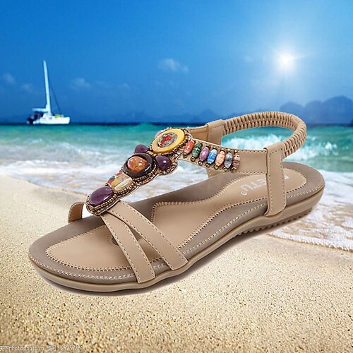 Femme Sandales Bohème Sandales plates Grandes Tailles Extérieur Plage Talon Plat Bout ouvert Rétro Vintage Elégant Minimalisme Faux Cuir Bande élastique Couleur unie Amande Noir
Femme Sandales Bohème Sandales plates Grandes Tailles Extérieur Plage Talon Plat Bout ouvert Rétro Vintage Elégant Minimalisme Faux Cuir Bande élastique Couleur unie Amande Noir