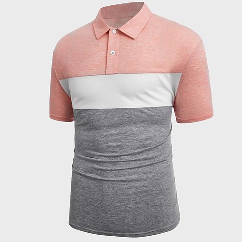 Per uomo POLO Camicia da golf Golf Informale Per eventi Classico Manica corta Di tendenza Essenziale Color Block Pulsante Estate Standard Rosa Blu marino POLO
Per uomo POLO Camicia da golf Golf Informale Per eventi Classico Manica corta Di tendenza Essenziale Color Block Pulsante Estate Standard Rosa Blu marino POLO