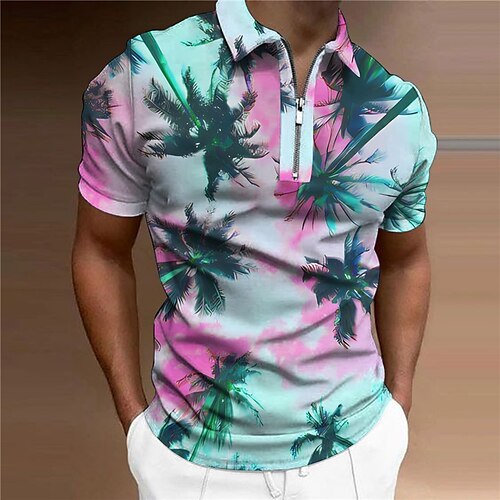 Per uomo POLO Polo con zip Camicia da golf Golf Albero di cocco Stampe astratte Collo ripiegabile Blu Grigio Esterno Strada Maniche corte Cerniera Stampa Abbigliamento Di tendenza Originale Informale
Per uomo POLO Polo con zip Camicia da golf Golf Albero di cocco Stampe astratte Collo ripiegabile Blu Grigio Esterno Strada Maniche corte Cerniera Stampa Abbigliamento Di tendenza Originale Informale