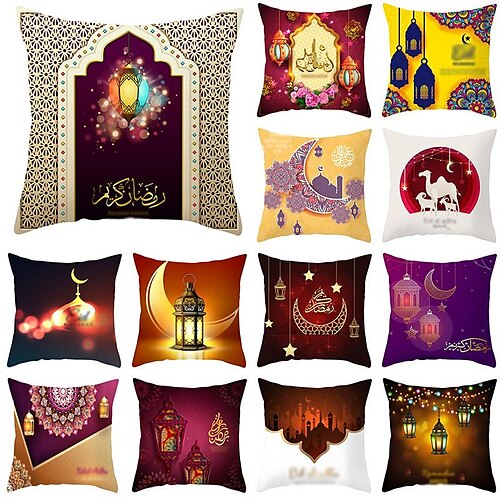 Ramadan Kareem Wurfkissenbezug Eid Mubarak 1 Stück weicher dekorativer quadratischer Kissenbezug Kissenbezug für Schlafzimmer Wohnzimmer Sofa Couch Stuhl maschinenwaschbar
Ramadan Kareem Wurfkissenbezug Eid Mubarak 1 Stück weicher dekorativer quadratischer Kissenbezug Kissenbezug für Schlafzimmer Wohnzimmer Sofa Couch Stuhl maschinenwaschbar