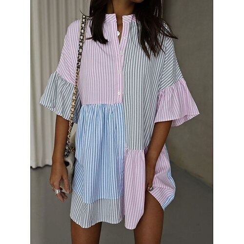 Per donna Vestito casual Vestito svasato Abito stampato Color Block Banda Collage Pulsante A V Mini abito Attivo Elegante Giornaliero Appuntamento Mezza manica Morbido Rosa Estate Primavera S M L XL
Per donna Vestito casual Vestito svasato Abito stampato Color Block Banda Collage Pulsante A V Mini abito Attivo Elegante Giornaliero Appuntamento Mezza manica Morbido Rosa Estate Primavera S M L XL