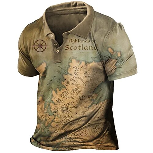 Per uomo POLO Camicia da golf Golf Mappa Stampe astratte Vintage ▾ Collo ripiegabile Verde Esterno Strada Maniche corte Bottone giù Stampa Abbigliamento Sportivo Di tendenza Streetwear Originale
Per uomo POLO Camicia da golf Golf Mappa Stampe astratte Vintage ▾ Collo ripiegabile Verde Esterno Strada Maniche corte Bottone giù Stampa Abbigliamento Sportivo Di tendenza Streetwear Originale
