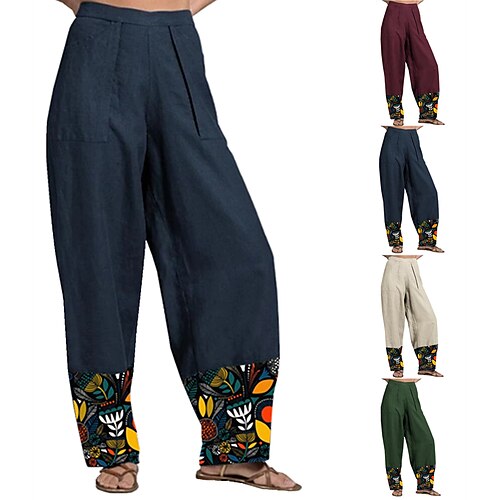 Dame Bukser Poset Sort Bordeaux Mørk Navy Mode Afslappet Weekend Sidelommer Trykt mønster Mikroelastisk Fuld længde Komfort Blomst S M L XL 2XL
Dame Bukser Poset Sort Bordeaux Mørk Navy Mode Afslappet Weekend Sidelommer Trykt mønster Mikroelastisk Fuld længde Komfort Blomst S M L XL 2XL