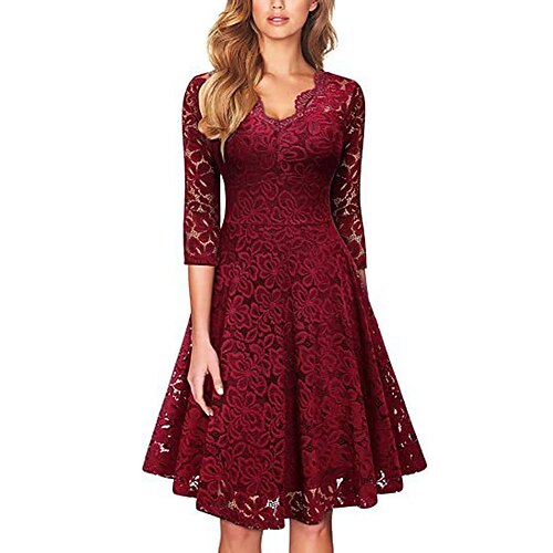 Dame Gjestekjole til bryllup Festkjole Blonde kjole Midikjole Svart Vin Mørkeblå 3/4 ermer Ren farge Blonde Sommer Vår V-hals Fest Bryllupsgjest Sommerkjole 2023 S M L XL 2XL
Dame Gjestekjole til bryllup Festkjole Blonde kjole Midikjole Svart Vin Mørkeblå 3/4 ermer Ren farge Blonde Sommer Vår V-hals Fest Bryllupsgjest Sommerkjole 2023 S M L XL 2XL
