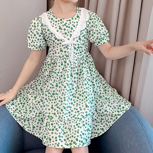 Bambino Da ragazza Vestito floreale Fiore decorativo Sopra il ginocchio Vestito Esterno Girocollo Manica corta Di tendenza Vestito 7-13 anni Estate Verde
Bambino Da ragazza Vestito floreale Fiore decorativo Sopra il ginocchio Vestito Esterno Girocollo Manica corta Di tendenza Vestito 7-13 anni Estate Verde