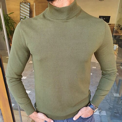 Herre Genser Pullover genser Turtleneck genser Riflet Strikke Normal Strikket Helfarge Rullekrage Hold Varm Moderne Moderne Arbeid Dagligdagstøy Klær Vinter Militærgrønn M L XL
Herre Genser Pullover genser Turtleneck genser Riflet Strikke Normal Strikket Helfarge Rullekrage Hold Varm Moderne Moderne Arbeid Dagligdagstøy Klær Vinter Militærgrønn M L XL