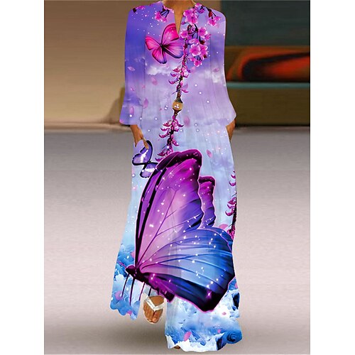Dame Lang kjole Maxikjole Uformell kjole Print kjole Dyr Blomstret Gatemote Fritid utendørs Daglig Ferie Lomme Trykt mønster Langermet V-hals Kjole Normal Svart Rosa Lys Lilla Sommer Vår S M L XL XXL
Dame Lang kjole Maxikjole Uformell kjole Print kjole Dyr Blomstret Gatemote Fritid utendørs Daglig Ferie Lomme Trykt mønster Langermet V-hals Kjole Normal Svart Rosa Lys Lilla Sommer Vår S M L XL XXL