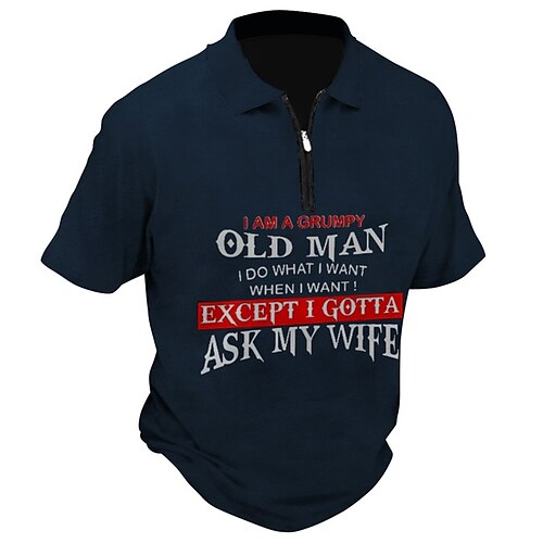 Per uomo Polo con zip POLO Camicia da golf Golf Alfabetico Stampe astratte Collo ripiegabile Nero Blu marino Esterno Strada Maniche corte Cerniera Stampa Abbigliamento Di tendenza Originale Informale
Per uomo Polo con zip POLO Camicia da golf Golf Alfabetico Stampe astratte Collo ripiegabile Nero Blu marino Esterno Strada Maniche corte Cerniera Stampa Abbigliamento Di tendenza Originale Informale