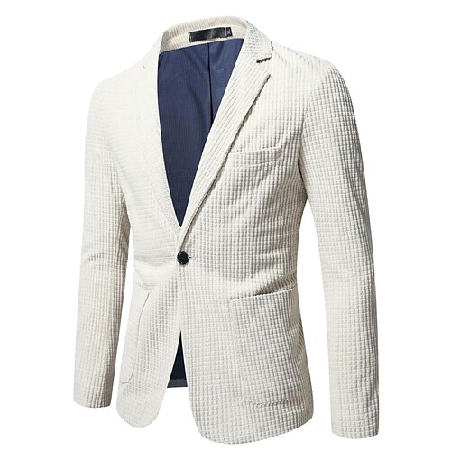 Per uomo Informale Giacca Blazer Standard Taglio standard Tinta unita Monopetto - 1 bottone Rosso Verde Kaki 2023
Per uomo Informale Giacca Blazer Standard Taglio standard Tinta unita Monopetto - 1 bottone Rosso Verde Kaki 2023