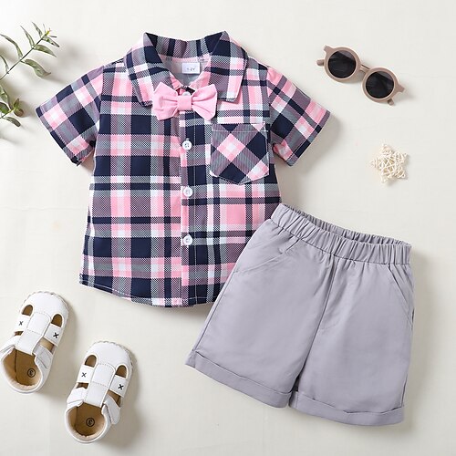 2 pezzi Bambino (1-4 anni) Da ragazzo Camicia e pantaloncini Completo Vestito Color Block Manica corta Pulsante Impostare Scuola Di tendenza Fantastico Estate 3-7 anni Rosa
2 pezzi Bambino (1-4 anni) Da ragazzo Camicia e pantaloncini Completo Vestito Color Block Manica corta Pulsante Impostare Scuola Di tendenza Fantastico Estate 3-7 anni Rosa
