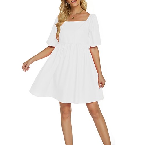 Per donna Vestito casual Vestito tubino Abito linea A Liscio Increspato Squadrata Mini abito Di tendenza Giornaliero Per eventi Mezza manica Standard Bianco Giallo Rosso Estate Primavera S M L XL
Per donna Vestito casual Vestito tubino Abito linea A Liscio Increspato Squadrata Mini abito Di tendenza Giornaliero Per eventi Mezza manica Standard Bianco Giallo Rosso Estate Primavera S M L XL