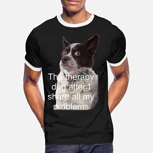 Herre T skjorte T-skjorter Grafisk Dyr Hund Crew-hals Klær 3D-utskrift utendørs Avslappet Kortermet Trykt mønster Mote Designer Årgang
Herre T skjorte T-skjorter Grafisk Dyr Hund Crew-hals Klær 3D-utskrift utendørs Avslappet Kortermet Trykt mønster Mote Designer Årgang