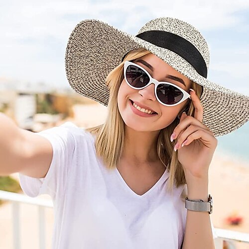 1 cappello da sole da donna in paglia da spiaggia da donna grande pieghevole & cappelli flosci impacchettabili con cappellino estivo a tesa larga con protezione uv 50 uv
1 cappello da sole da donna in paglia da spiaggia da donna grande pieghevole & cappelli flosci impacchettabili con cappellino estivo a tesa larga con protezione uv 50 uv