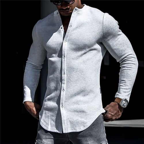 Herre T-shirt Henley-skjorte Tee Top Vanlig Krave Gade Ferierejse Langærmet Knap Tøj Designer Basale Moderne Moderne
Herre T-shirt Henley-skjorte Tee Top Vanlig Krave Gade Ferierejse Langærmet Knap Tøj Designer Basale Moderne Moderne