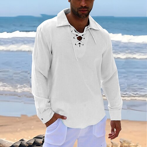 Per uomo camicia di lino Camicia Camicia estiva Maglietta informale Camicia da spiaggia Bianco Verde Manica lunga Liscio Bavero Primavera estate Informale Giornaliero Abbigliamento A cordoncino
Per uomo camicia di lino Camicia Camicia estiva Maglietta informale Camicia da spiaggia Bianco Verde Manica lunga Liscio Bavero Primavera estate Informale Giornaliero Abbigliamento A cordoncino