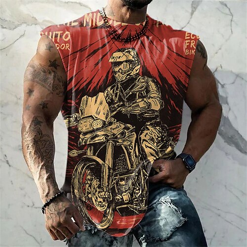 Per uomo Panciotto Maglietta senza maniche da uomo Pop art Moto Girocollo Abbigliamento Stampa 3D Giornaliero Sport Senza maniche Stampa Di tendenza Originale Muscolo
Per uomo Panciotto Maglietta senza maniche da uomo Pop art Moto Girocollo Abbigliamento Stampa 3D Giornaliero Sport Senza maniche Stampa Di tendenza Originale Muscolo