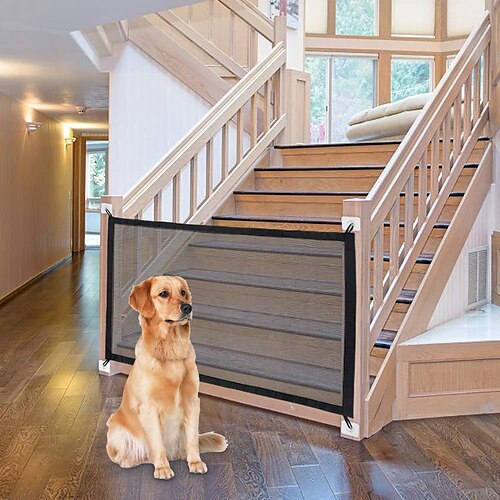 Portable Baby Gate,Black Magic Pet Dog Gate Net for Stairs/Doorways/Hallways Easy-Install Child's Safety Gates Folding for lndoor and Outdoor Safety Gate
Portable Baby Gate,Black Magic Pet Dog Gate Net for Stairs/Doorways/Hallways Easy-Install Child's Safety Gates Folding for lndoor and Outdoor Safety Gate