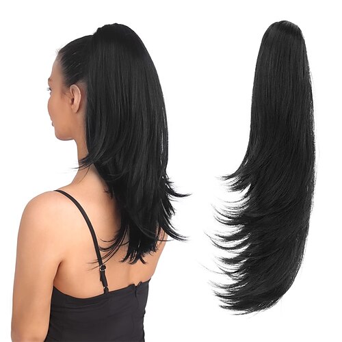 Ponytail Extension Claw Clip 18 Inch Long Straight Natural Loose Fake Ponytails Extensions Hairpieces Synthetic Hair Wig for Women Hair Piece
Ponytail Extension Claw Clip 18 Inch Long Straight Natural Loose Fake Ponytails Extensions Hairpieces Synthetic Hair Wig for Women Hair Piece
