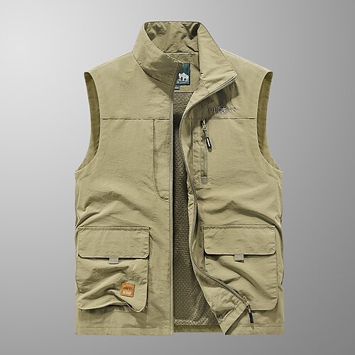 Herre Trekking-vest Uden ærmer Overtøj Udendørs Strækkende Bekvem Lynlås Lomme Basale Terylene Sort militærgrøn Blå Jagt Fiskeri Klatring
Herre Trekking-vest Uden ærmer Overtøj Udendørs Strækkende Bekvem Lynlås Lomme Basale Terylene Sort militærgrøn Blå Jagt Fiskeri Klatring