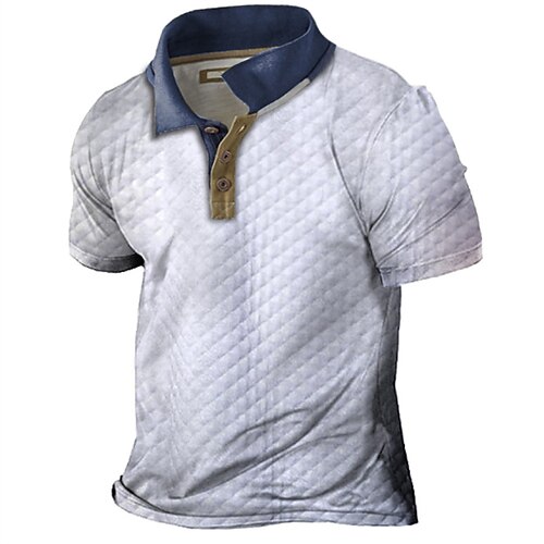 Herre POLO T-skjorte Golf skjorte Avslappet Ferie Knaphul Klassisk Kortermet Mote Grunnleggende Fargeblokk Knapp Sommer Normal Hvit POLO T-skjorte
Herre POLO T-skjorte Golf skjorte Avslappet Ferie Knaphul Klassisk Kortermet Mote Grunnleggende Fargeblokk Knapp Sommer Normal Hvit POLO T-skjorte