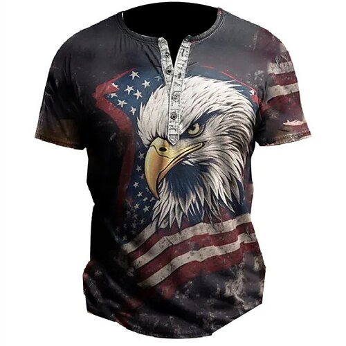 Per uomo Camicia Henley Magliette grafiche Pop art Bandiera Henley Abbigliamento Stampa 3D Da mare Per uscire Maniche corte Bottone giù Stampa Di tendenza Giornaliero Comodo
Per uomo Camicia Henley Magliette grafiche Pop art Bandiera Henley Abbigliamento Stampa 3D Da mare Per uscire Maniche corte Bottone giù Stampa Di tendenza Giornaliero Comodo