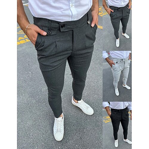 Per uomo Pantaloni Chino Pantaloni chino Tasche Liscio Comfort Traspirante Giornaliero Per uscire Di tendenza Informale Nero Grigio chiaro
Per uomo Pantaloni Chino Pantaloni chino Tasche Liscio Comfort Traspirante Giornaliero Per uscire Di tendenza Informale Nero Grigio chiaro