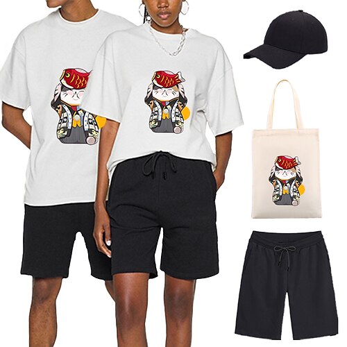 Tier Katze T-Shirt-Ärmel Kurze Hosen Baseballmütze Bedruckt Grafik Tasche Unterhose T-shirt Für Herren Damen Unisex Erwachsene Heißprägen 100% Polyester Casual
Tier Katze T-Shirt-Ärmel Kurze Hosen Baseballmütze Bedruckt Grafik Tasche Unterhose T-shirt Für Herren Damen Unisex Erwachsene Heißprägen 100% Polyester Casual